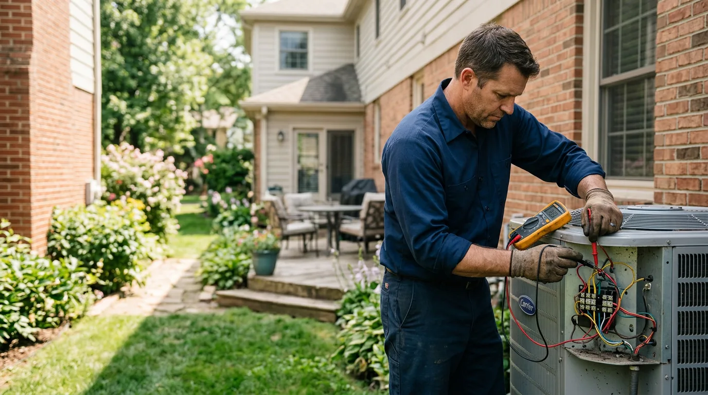HVAC technician working near Mountain View, CA
